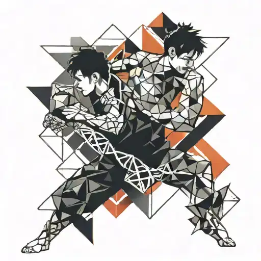 Boy Fights With Dna Double Helix