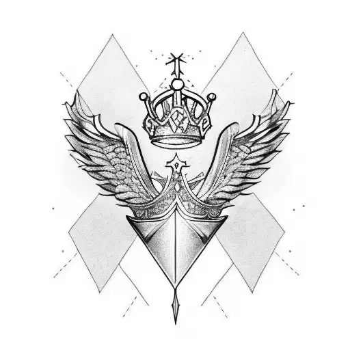 King's Crown Sword Wings