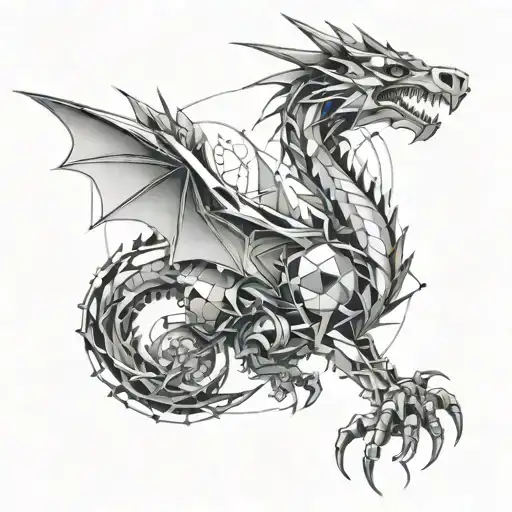 Mechanical Dragon Flying