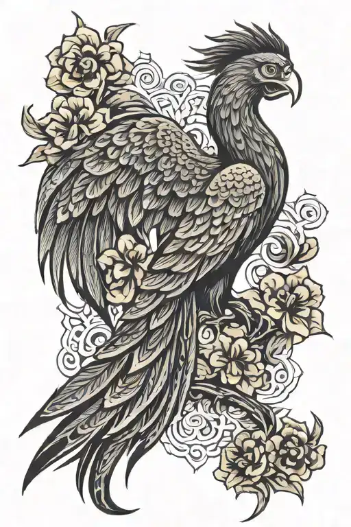 Create A Traditional Vietnam Tatto With The Phoenix