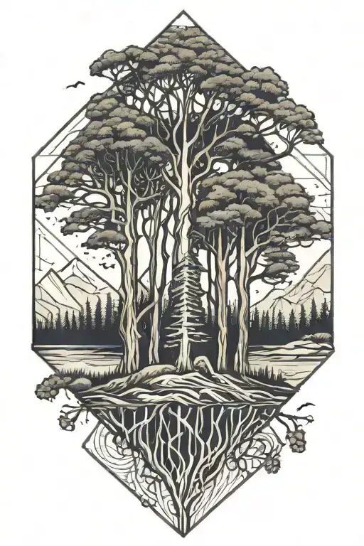 Trees Of The Forest Landscape