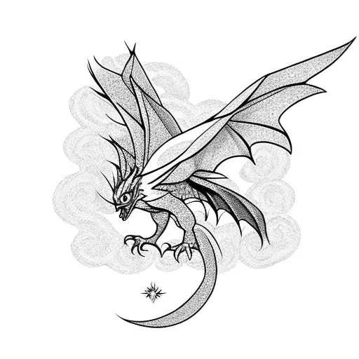 Baby Falcon Dragon And Baby Phoenix