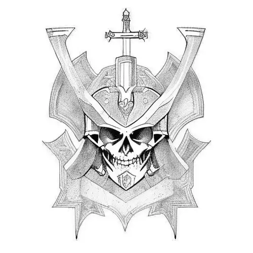 An Archagel In Armor And With A Sword