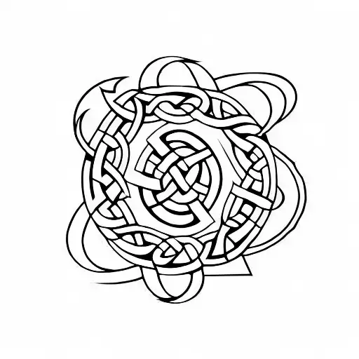 Anarchist Celtic Knot Design