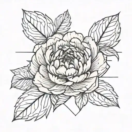 Peony And Pontilism Background