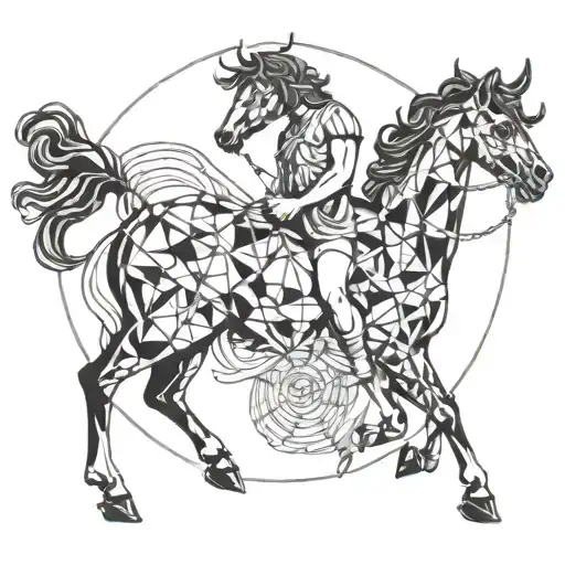 Sagittarius Centaur Surrounded By Water