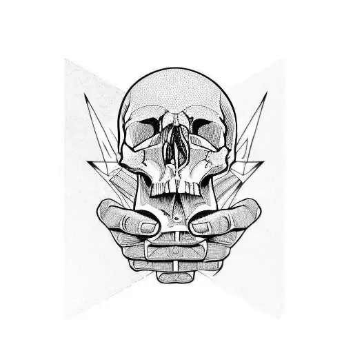 Skull On Fingers