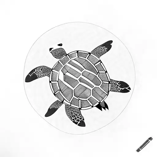 Turtle Seen From Above