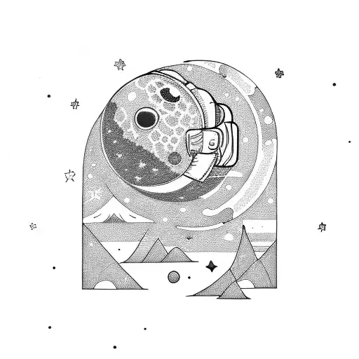 Canyon Moon Astronaut