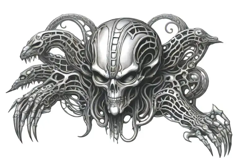 Giger Alien In Love With The Human Soul