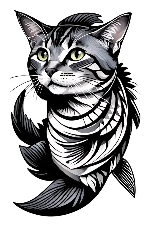 Gray Tabby Cat Fish