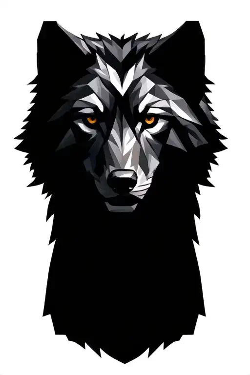 Wolf Silhouette Standing