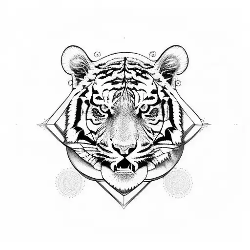 Tiger In A Mandala