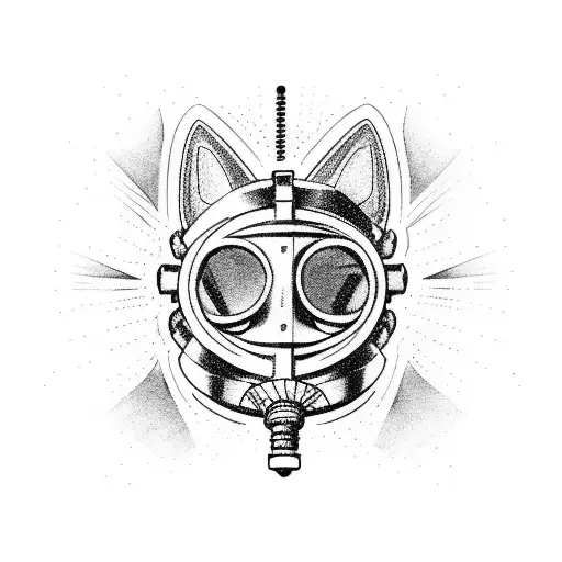 Cat With Broken Gas Mask