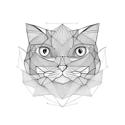Symmetrical Cat Face
