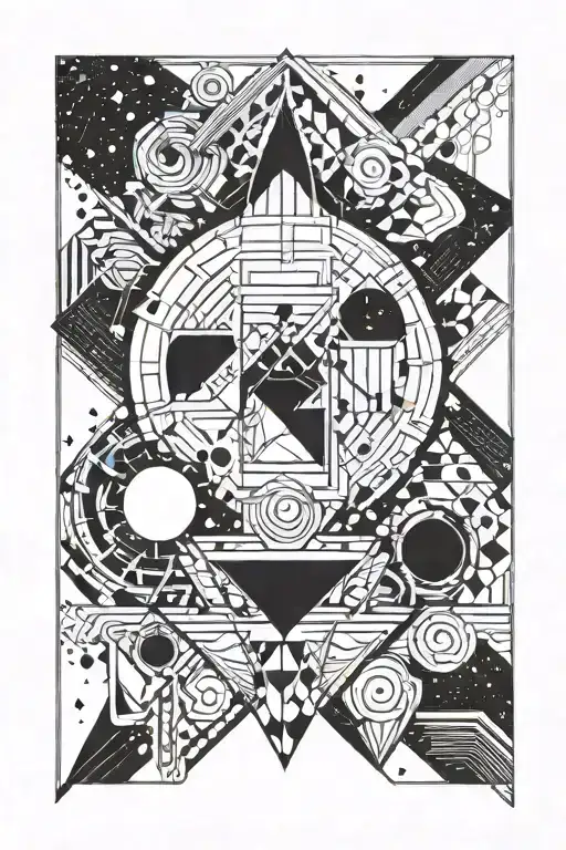 Space Style Tatoo Design