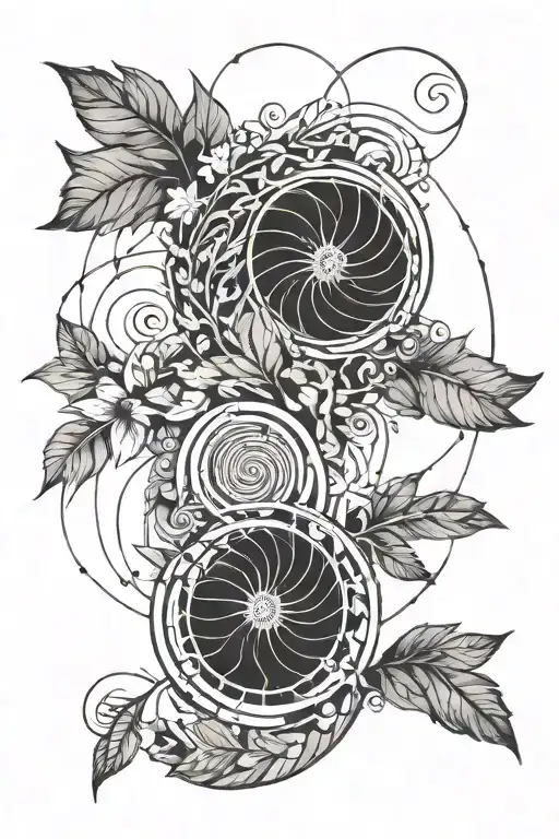 Fibonacci Spiral And Nature Connecting