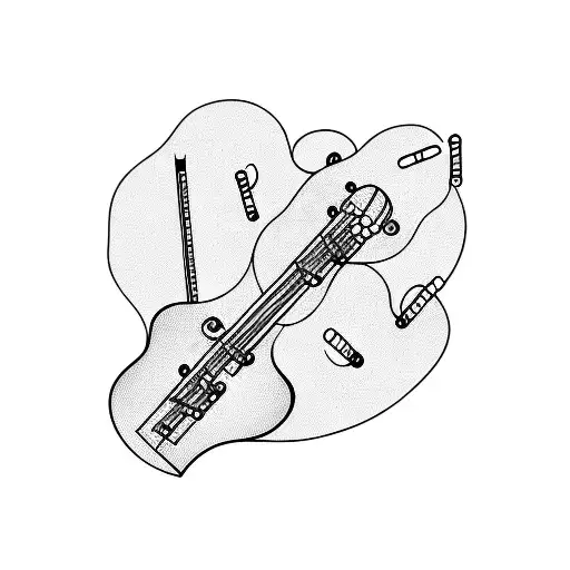 Musical Atmosphere Drumsticks Guitar