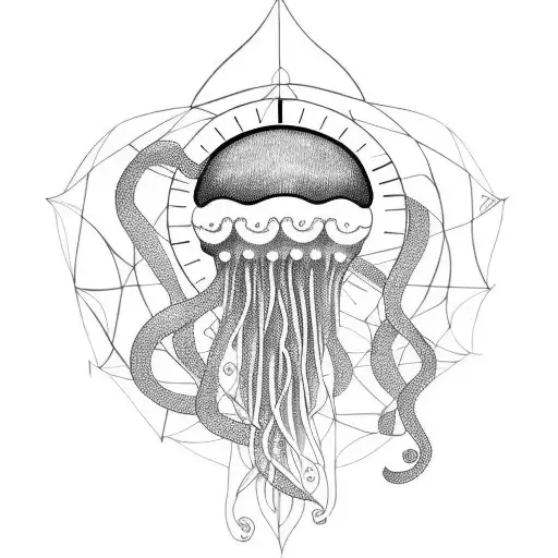 Jellyfish And Clock