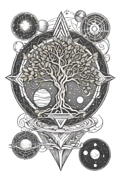 Yggdrasil And Planets