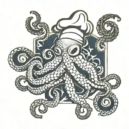 Octopus Chef Cooking