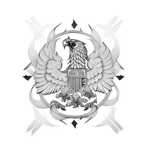 Double Headed Eagle And Roots