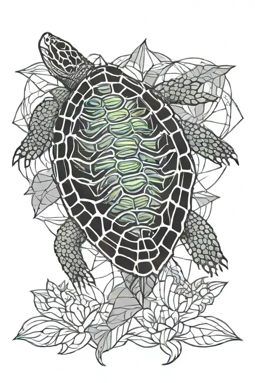 Red-eared Slider Sunflower Dad