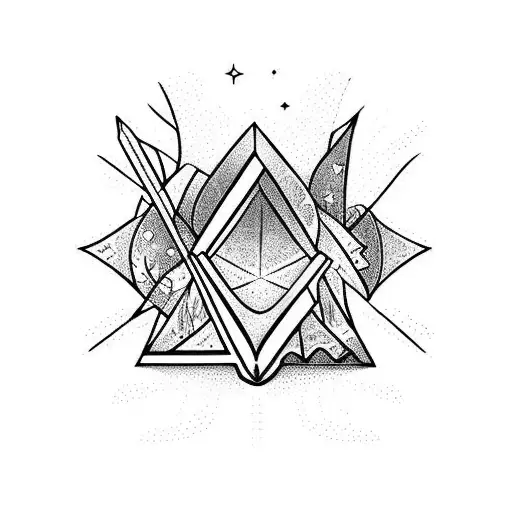 Open Book With Magic Rising Out