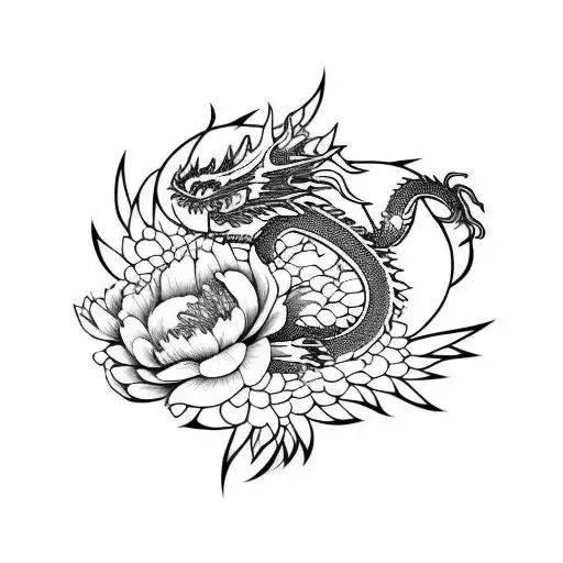 Peony And Dragon