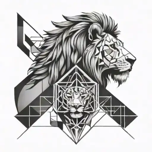 Tattoo For 2 Minimalist Wrists Virgin Woman And Lion Man