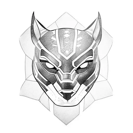 Black Panther With Purple Eyes