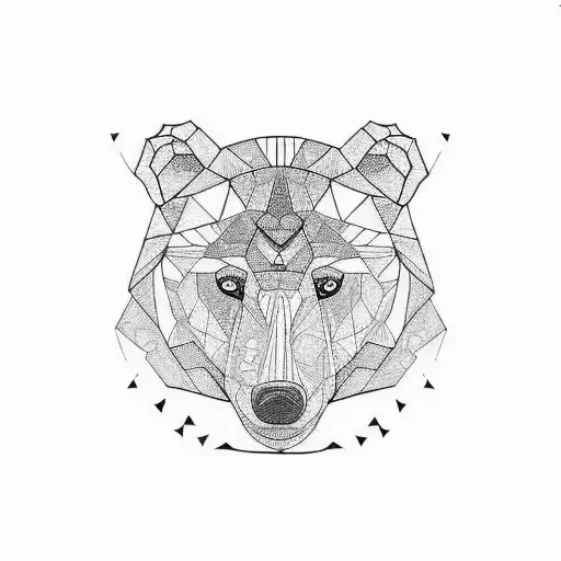 Half Bear Face Half Cub Face