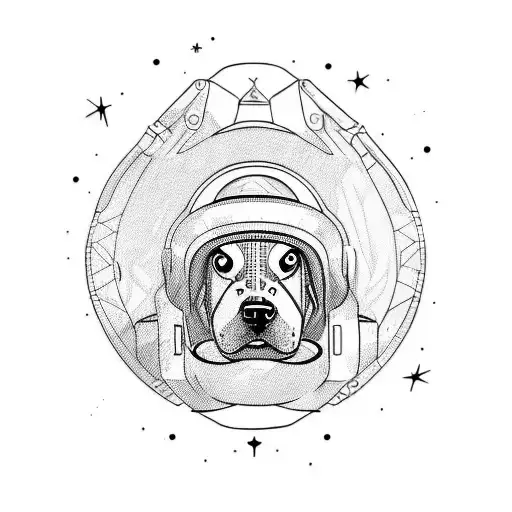 Dog In Astronaut Helmet