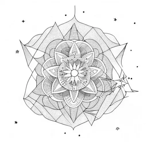 Lily With Moon And Stars