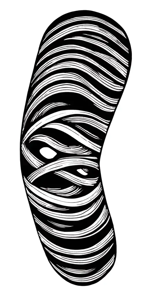 Wavy Lines Symmetrical Only Mask