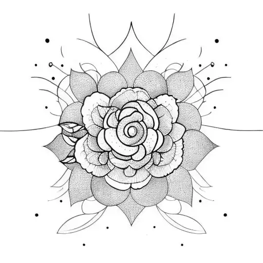 Moon And Jasmine Flower