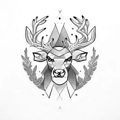 Deer With Barbarian Symbol