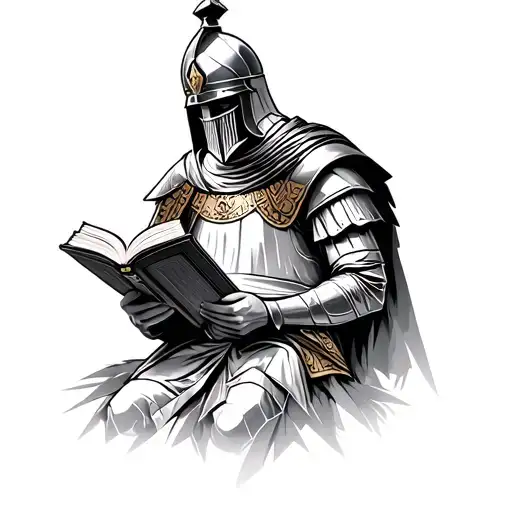 Roman Soldier Reading A Book