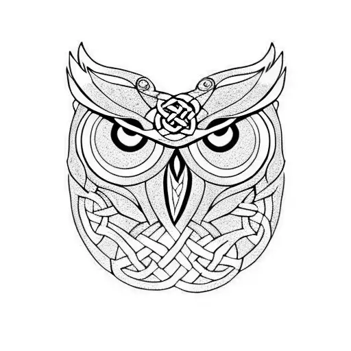 Owl Celtic Knotwork
