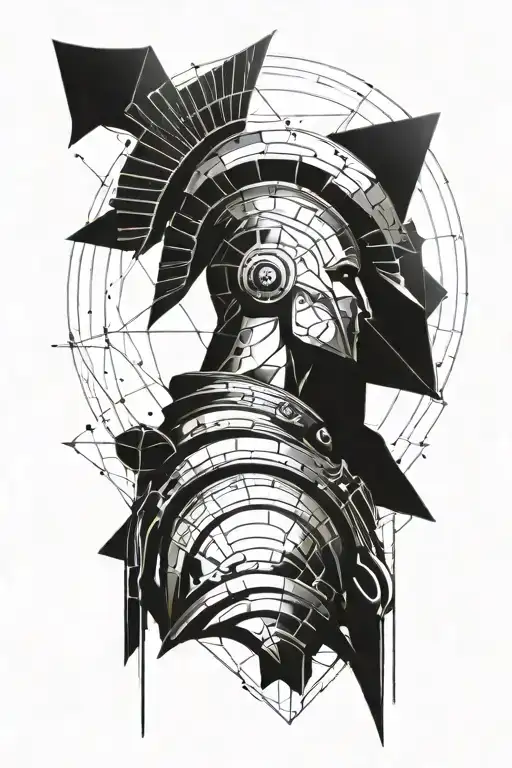 Spartan Looking At Alien Planet