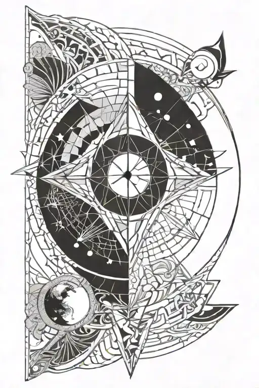 Duality Energy Spirituality Moon Symbolizing Strength And Resilience