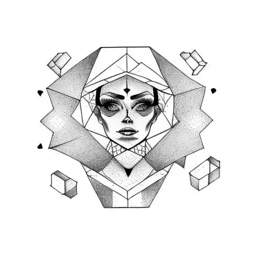 Read Head Witch Holding A Scale