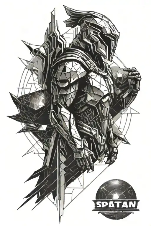 Spartan Looking At Alien Planet