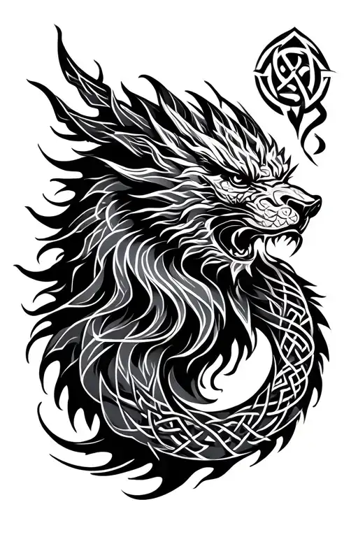 Dragon Lion Celtic Ateizm Agata