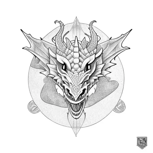 Dragon With Natural 20 Dice