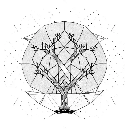 A Mechanical Tree With Dates In Its Roots