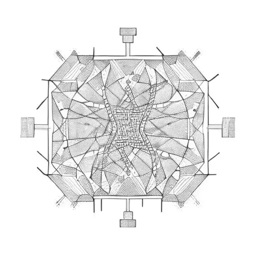 A Family Tree Intertwined With Circuit Board Patterns