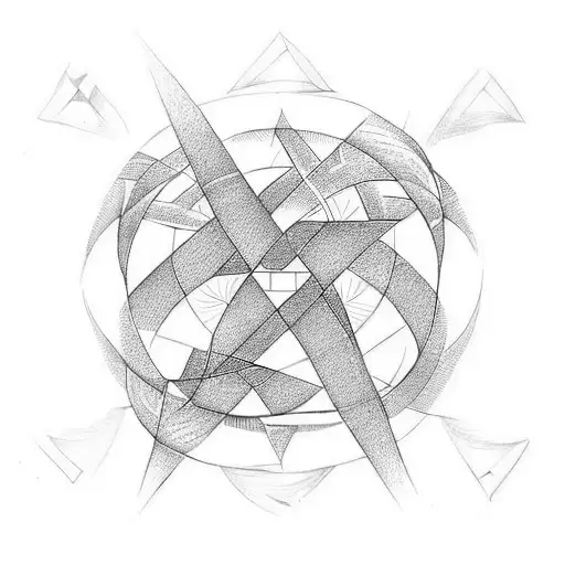 There Is An Infinity Symbol In The Triangle