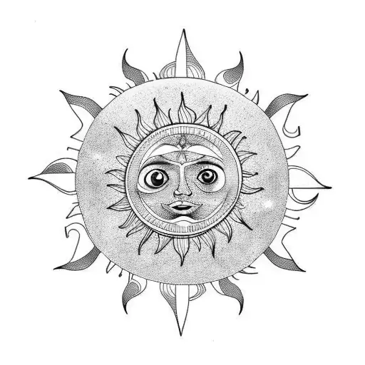 Sun Stars Moon Numbers Electric