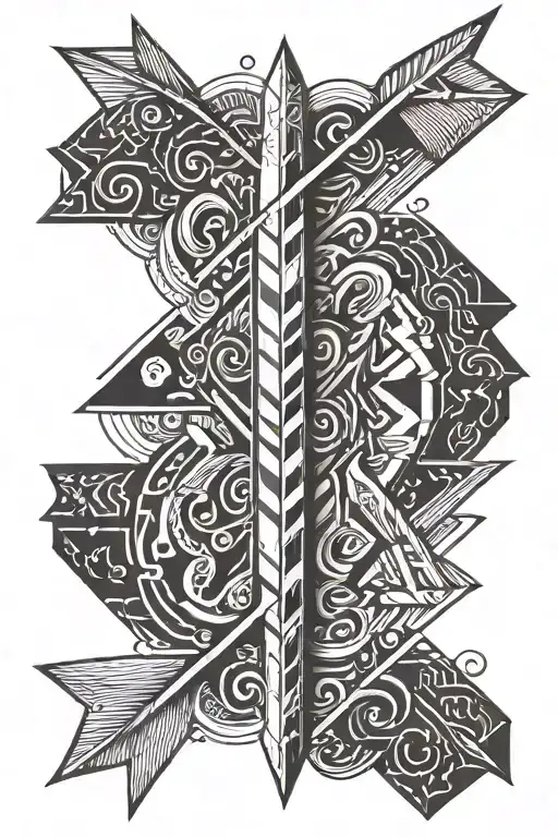 Cute Arrow With Cursive Writing